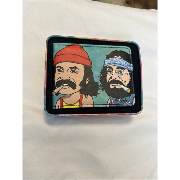 Cartera plegable Homies in Dreamland Cheech y Chong Smoking Pose Bifold Wallet - Picture 1 of 10